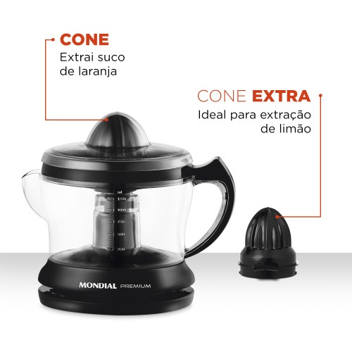 Espremedor de frutas 1,25L com cone extra para lim�o - E-02  220V