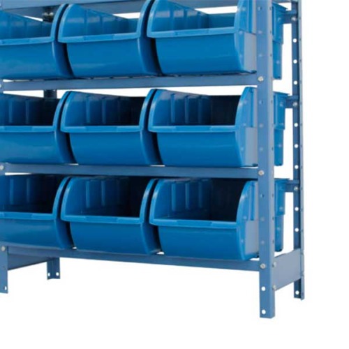 Estante met�lica com 9 caixas n� 7 azul - NE9/7A