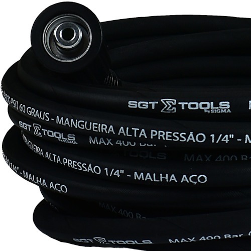 Mangueira para lavadora de alta pressão M22/14 X M22/14 com 12 metros Mangueira para lavadora de alta pressão M22/14 X M22/14 com 12 metros