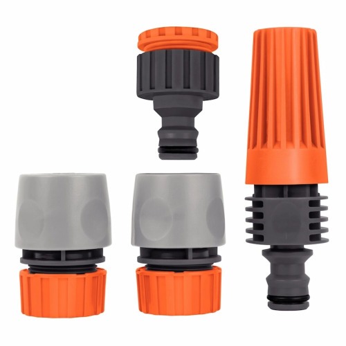 Conjunto para irrigação com engates rápidos e esguicho 4 peças - 78580610 Conjunto para irrigação com engates rápidos e esguicho 4 peças - 78580610