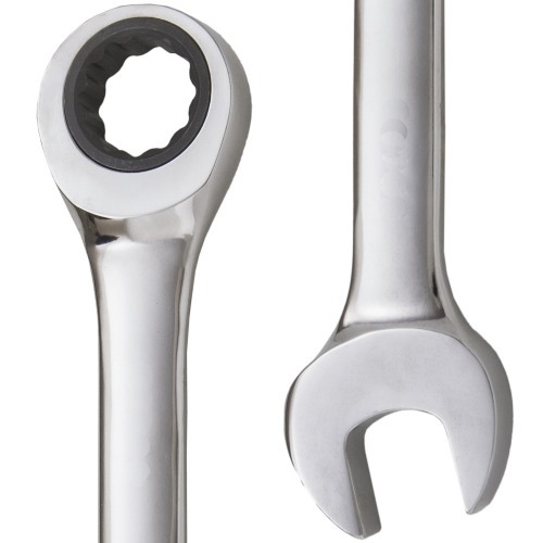 Chave combinada com catraca 15 mm a�o cromo van�dio
