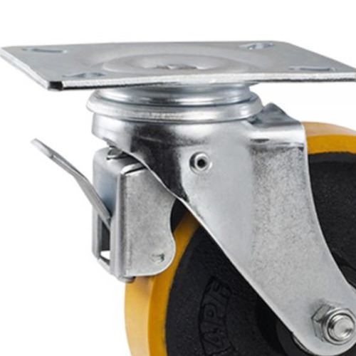 Rod�zio girat�rio com freio e placa 4