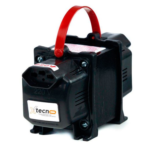 Transformador de voltagem 2000 VA tomada tripolar 10A bivolt - Tecno  110V/220V