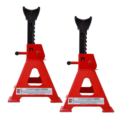 Cavalete mecânico com capacidade 3 toneladas 2 peças Cavalete mecânico com capacidade 3 toneladas 2 peças