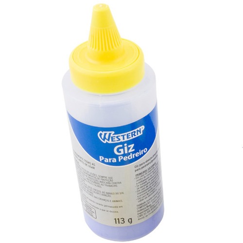 Giz de linha para drywall 30 metros com fio marcador azul e mini n�vel - 2313