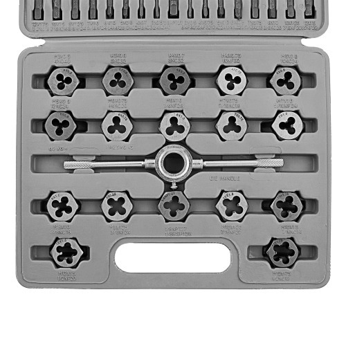 Jogo de macho e cossinetes M3 x M12 com 40 pe�as