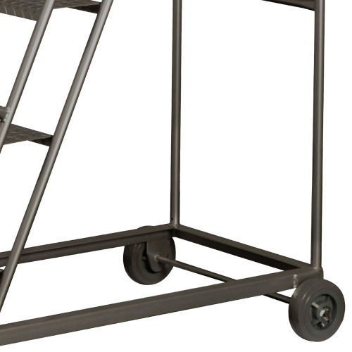 Escada plataforma de ferro 1,5 m 4 degraus + patamar - 58-D