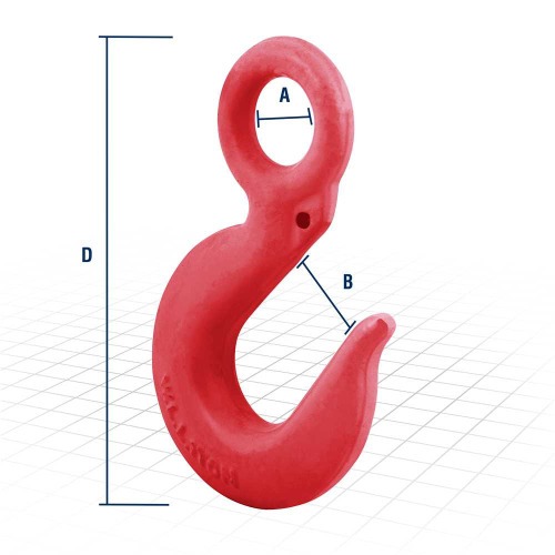 Gancho olhal sem trava de seguran�a 1 tonelada