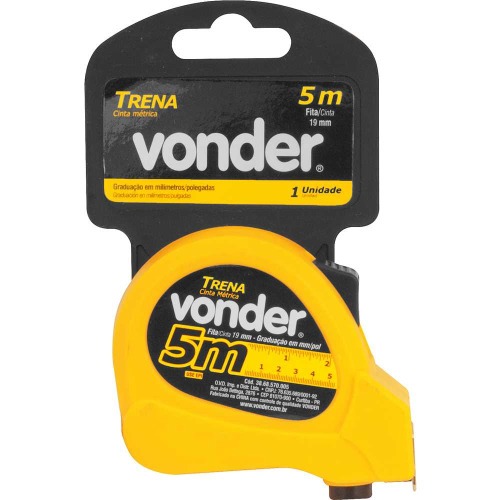 Trena com fita de a�o 19 mm x 5 m com trava