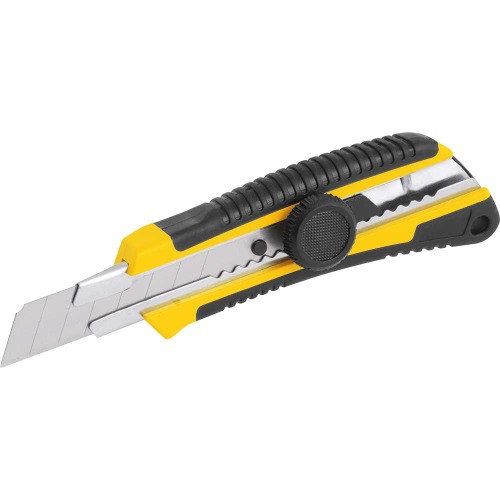 Estilete largo 18 mm emborrachado trava girat�ria - ES 180 