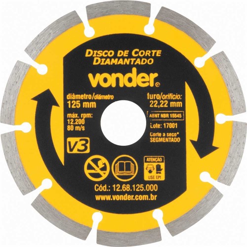 Disco diamantado segmentado 125 mm para m�rmore