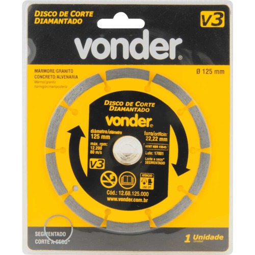 Disco diamantado segmentado 125 mm para m�rmore