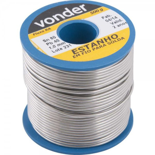 Estanho em carretel para solda espessura de 1,0 mm