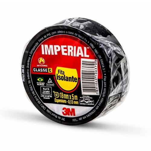 Fita isolante 18 mm x 5 metros - IMPERIAL