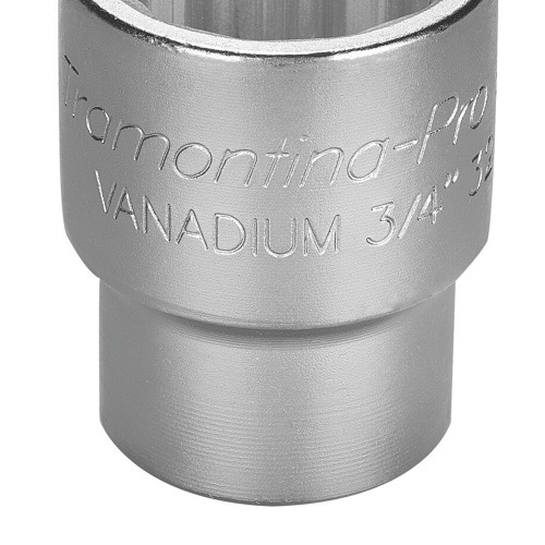 Soquete estriado 33 mm encaixe 3/4