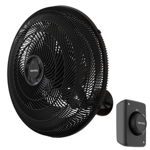 Ventilador de parede 50 cm oscilante preto 14062 - NEW  220V