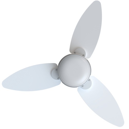 Ventilador de teto 3 p�s Inverter dupla face branco/cinza com controle remoto - Elluz  110V/220V