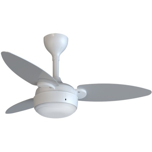 Ventilador de teto 3 p�s Inverter dupla face branco/cinza com controle remoto - Elluz  110V/220V