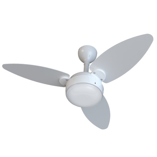 Ventilador de teto 3 p�s Inverter dupla face branco/cinza com controle remoto - Elluz  110V/220V