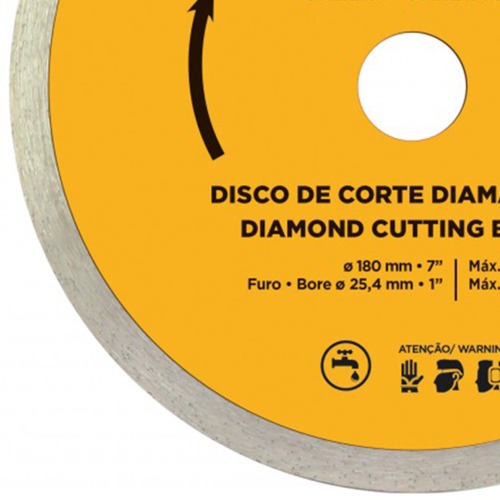 Disco diamantado Turbo 180 mm para cerâmica e mármore - Profissional Premium Disco diamantado Turbo 180 mm para cerâmica e mármore - Profissional Premium