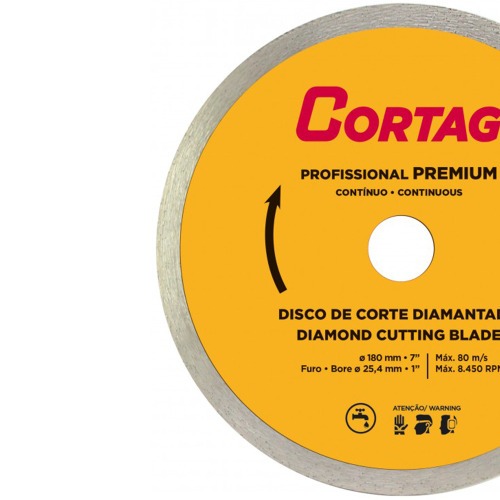 Disco diamantado Turbo 180 mm para cerâmica e mármore - Profissional Premium Disco diamantado Turbo 180 mm para cerâmica e mármore - Profissional Premium