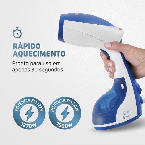 Passadeira a vapor port�til 1270 watts Fast Steam - VP-09  110V