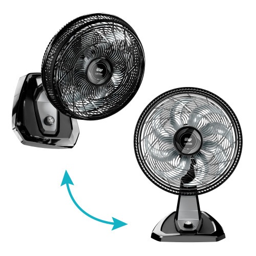 Ventilador de mesa e parede silencioso 50 cm 8 p�s 3 velocidades - Flow Turbo  220V