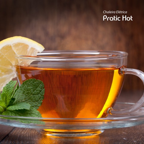 Chaleira el�trica 1 litro 1.200 watts Pratic Hot - CE-07  220V