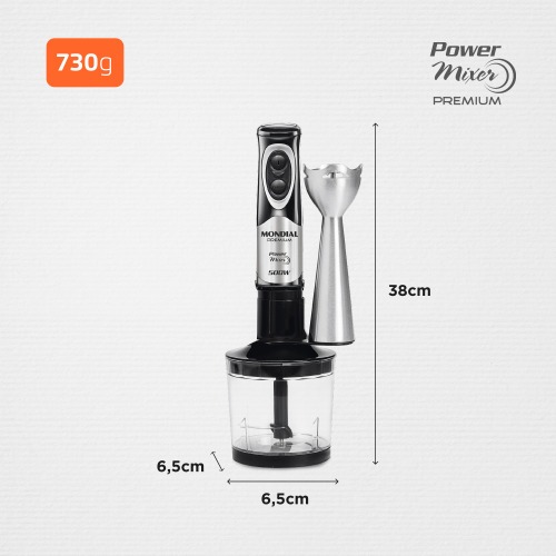 Mixer 2 em 1 vertical 500 watts - M-07 Power Mixer   110V