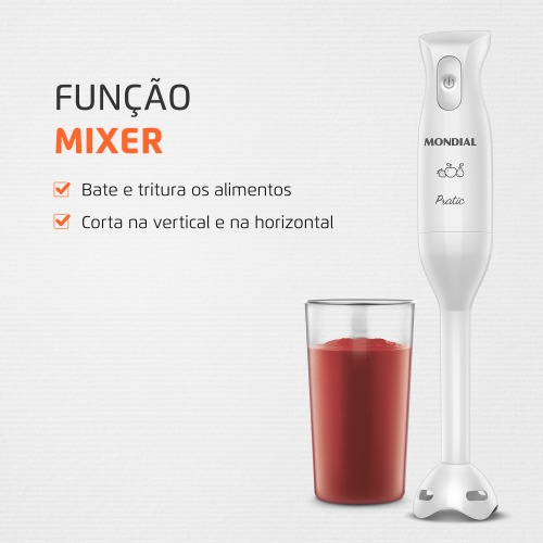 Mixer el�trico 200 watts 2 em 1 - M-15-W  220V