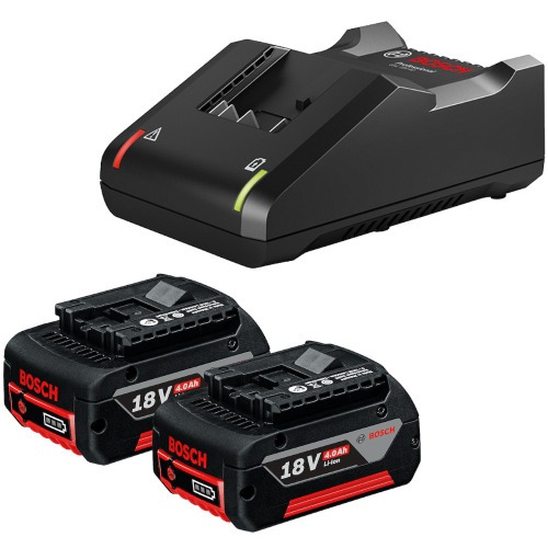 Kit carregador de baterias GAL18V-40 + 2 baterias GBA 18V 4 Ah - Starter Kit 110V/220V Kit carregador de baterias GAL18V-40 + 2 baterias GBA 18V 4 Ah - Starter Kit 110V/220V