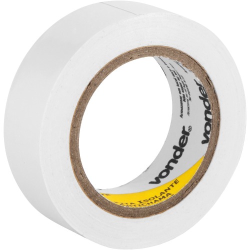 Fita isolante 19 mm x 10 m branca com 10 pe�as
