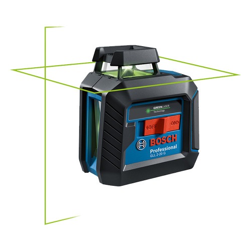 N�vel a laser com 2 linhas verdes 360� alcance 10 m com trip� - GLL 2-20 G