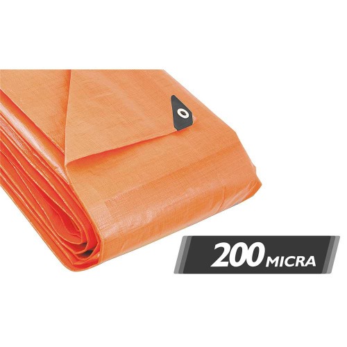 Lona refor�ada de polietileno laranja 12 m x 8 m