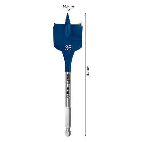 Broca chata para madeira 36 x 152 mm Expert - Self Cut Speed Broca chata para madeira 36 x 152 mm Expert - Self Cut Speed