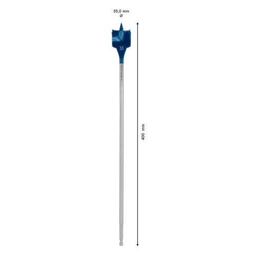 Broca chata para madeira 35 x 400 mm Expert - Self Cut Speed Broca chata para madeira 35 x 400 mm Expert - Self Cut Speed