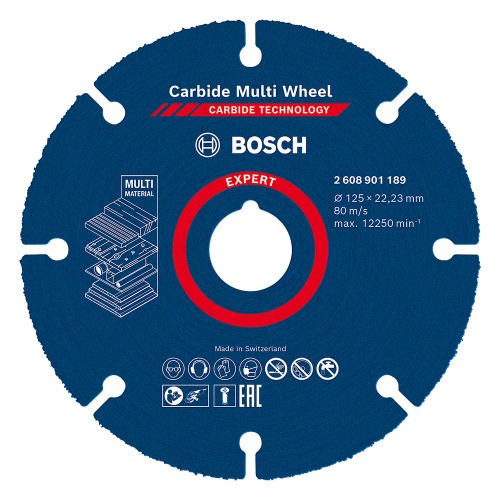 Disco de corte multi material em tungst�nio 125 x 22,23 mm - Expert Carbide Multi Wheel