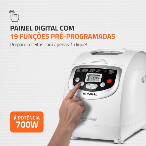 Panificadora Autom�tica 700W 19 programas Master Bread - NPF-54  220V