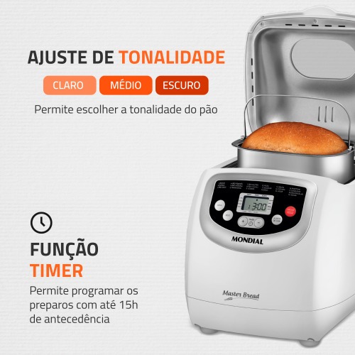 Panificadora Autom�tica 700W 19 programas Master Bread - NPF-54  220V