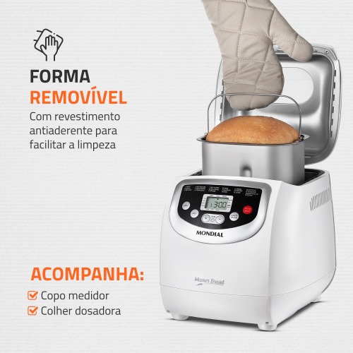 Panificadora Autom�tica 700W 19 programas Master Bread - NPF-54  220V