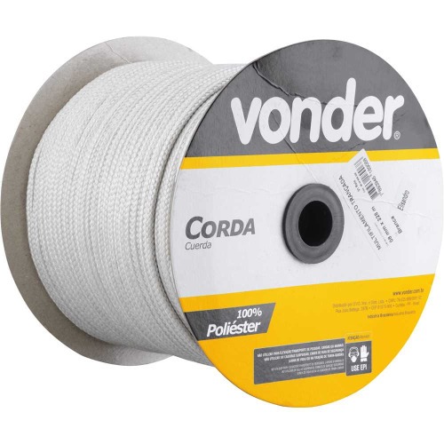 Corda multifilamento tran�ada 8 mm rolo com 228 metros 