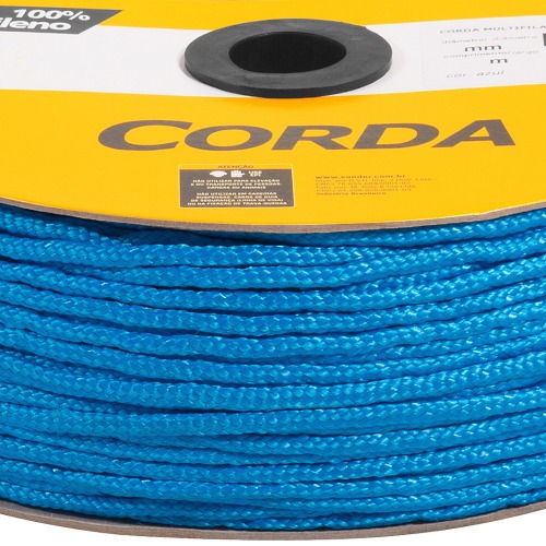 Corda multifilamento tran�ada 6 mm com rolo de 165 metros