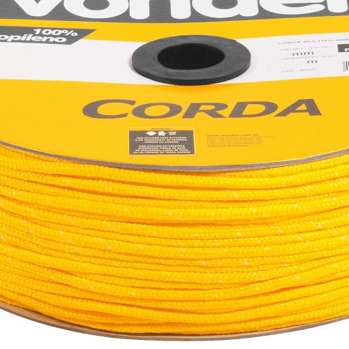 Corda multifilamento tran�ada 6 mm com rolo de 165 metros