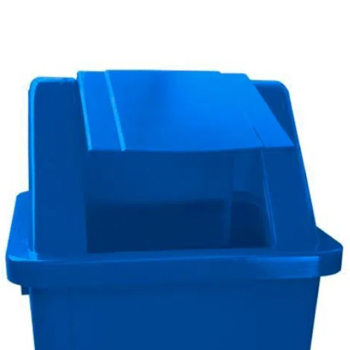 Cesto coletor de lixo 100L tampa basculante com adesivo - CC11AZ