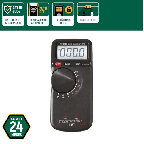 Mult�metro digital 600V CAT III DC/AC - ST03055