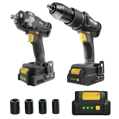 Combo Furadeira Parafusadeira de impacto K21 ID03 + Chave de impacto K21 CH01 21V - K21 KT01  110V/220V