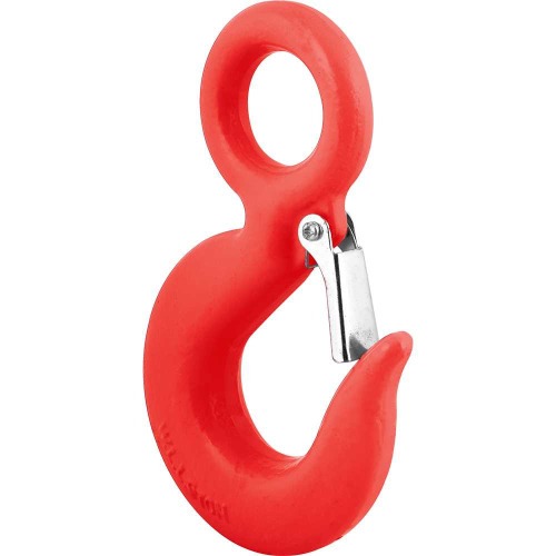 Gancho olhal com trava de segurança 3 ton. Gancho olhal com trava de segurança 3 ton.