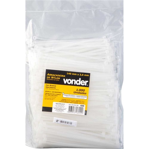 Abraçadeira de nylon 14 cm com 1000 peças Abraçadeira de nylon 14 cm com 1000 peças