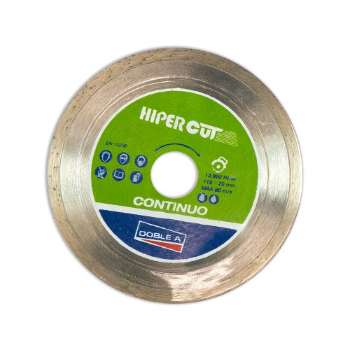Disco diamantado plus 110 mm liso para azulejos e cer�mica - Hipercut