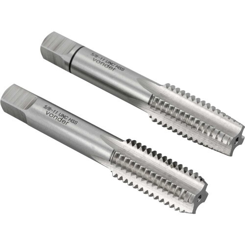 Jogo de macho manual aço rápido 5/8 Jogo de macho manual aço rápido 5/8